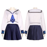 Genshin Impact Xicha Collab Kamisato Ayaka Cosplay Costume Anime JK Uniform Women's Full Set - Halloweez